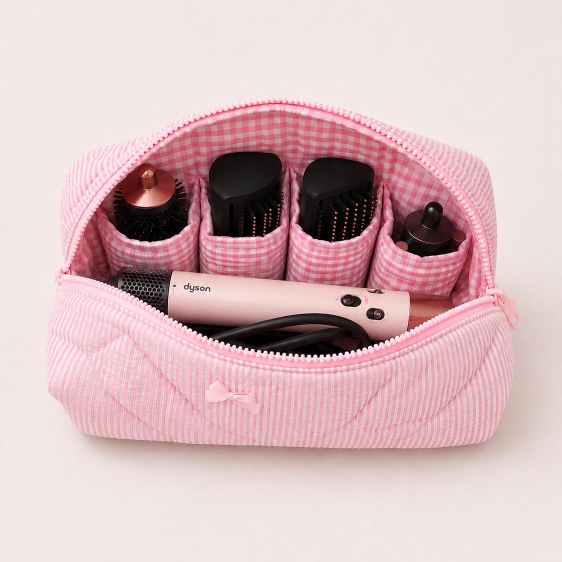 Trousse pour Dyson Airwrap — Rose Rayé
