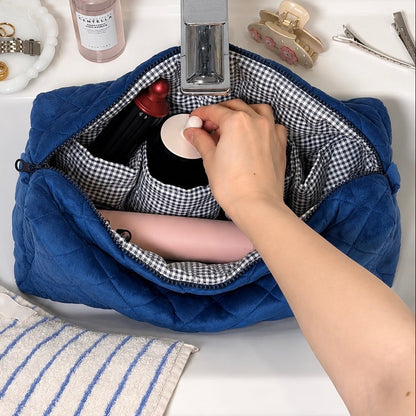Trousse pour Dyson Airwrap — Bleu Matelassé