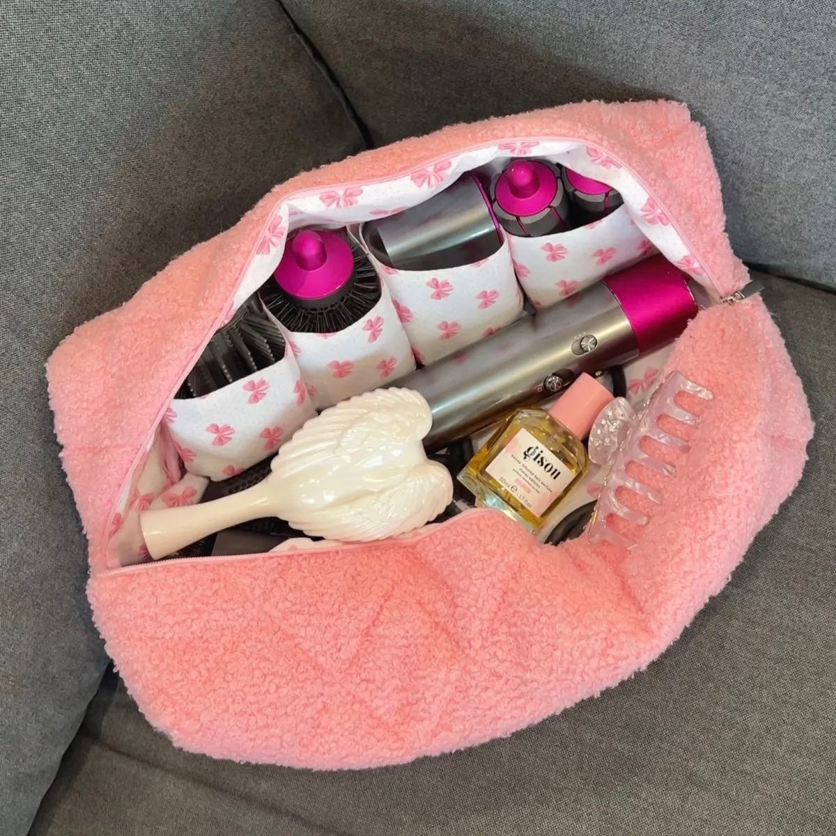 Trousse pour Dyson Airwrap — Rose Bouclé