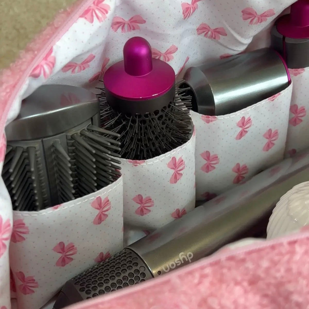 Trousse pour Dyson Airwrap — Rose Bouclé